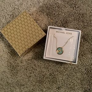 Michael Kor’s Seafoam and Gold Necklace